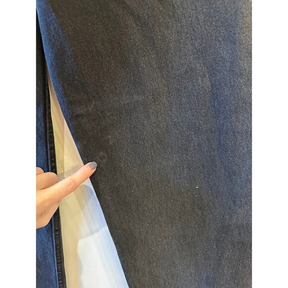 Pool House New York Tokyo Dad Jeans Baggy Wide-Leg Black Dark Wash 30 - Picture 8 of 12